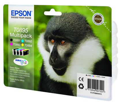 Pack Cartouche Epsons t0895 - encre pigmentaire 4 couleurs