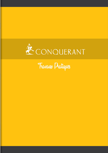 Cahier de Travaux Pratiques A4 Conquerant Grands Carreaux Seyès/Uni Blanc 96 Pages