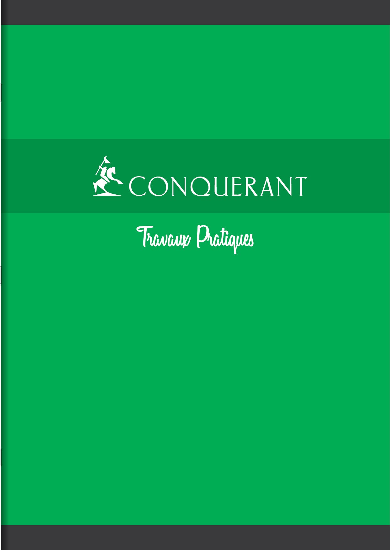 Cahier de Travaux Pratiques A4 Conquerant Grands Carreaux Seyès/Uni Blanc 96 Pages
