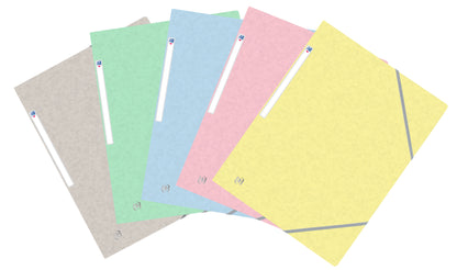 Chemise 3 rabats /élastique topfile+ p/5 pastel