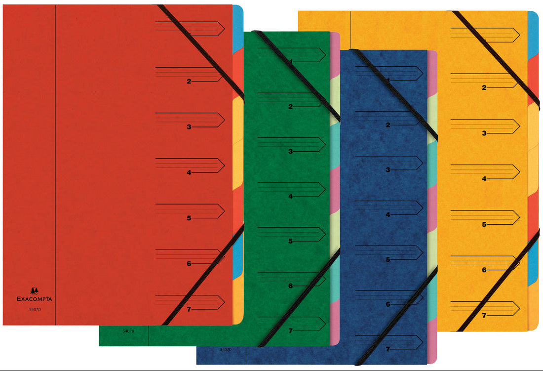 Trieur agrafe 7 compartiments assorti