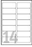 Étiquettes laser 99.1x38.1mm - impression précise