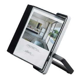 Pupitre de consultation A4 tarifold 10 pochettes-argent/noir