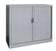 Armoire Basse à rideau monobloc -H100 xL120xP43 -gris clair