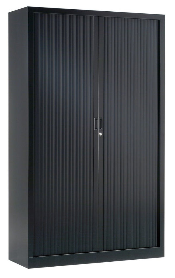 Armoire haute à rideaux -H198xL120xP43-gris anthracite