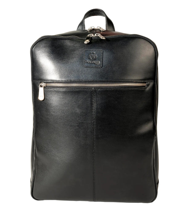 Sac à dos ordinateur - cuir noir, 15.6"