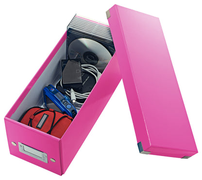 Boîte de rangement Click & Store WOW CD - Rose - Design contemporain