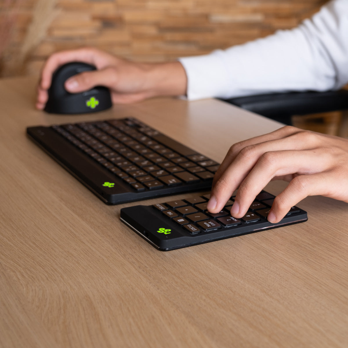 Clavier numérique ergonomique - bluetooth et pauses intégrées