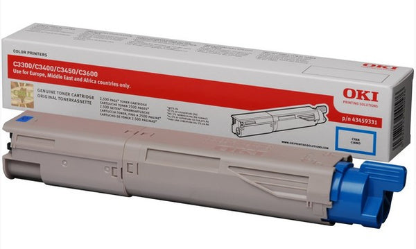 Cartouche toner cyan - 2500 pages pour imprimantes oki