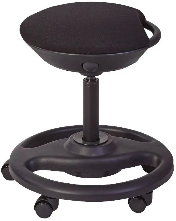 Tabouret ergonomique à roulettes -noir