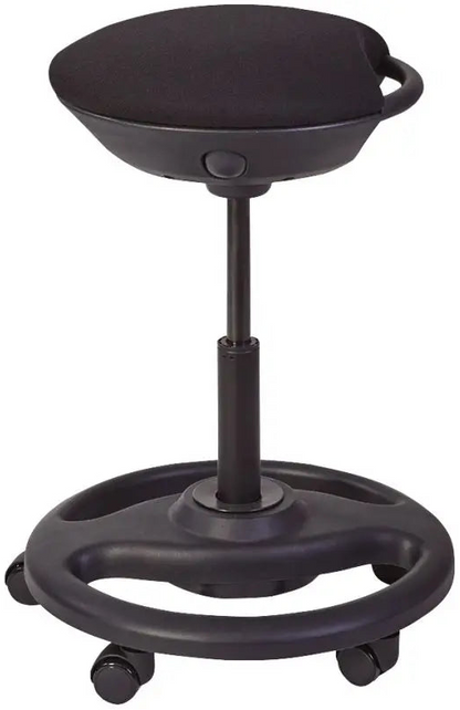 Tabouret ergonomique à roulettes -noir