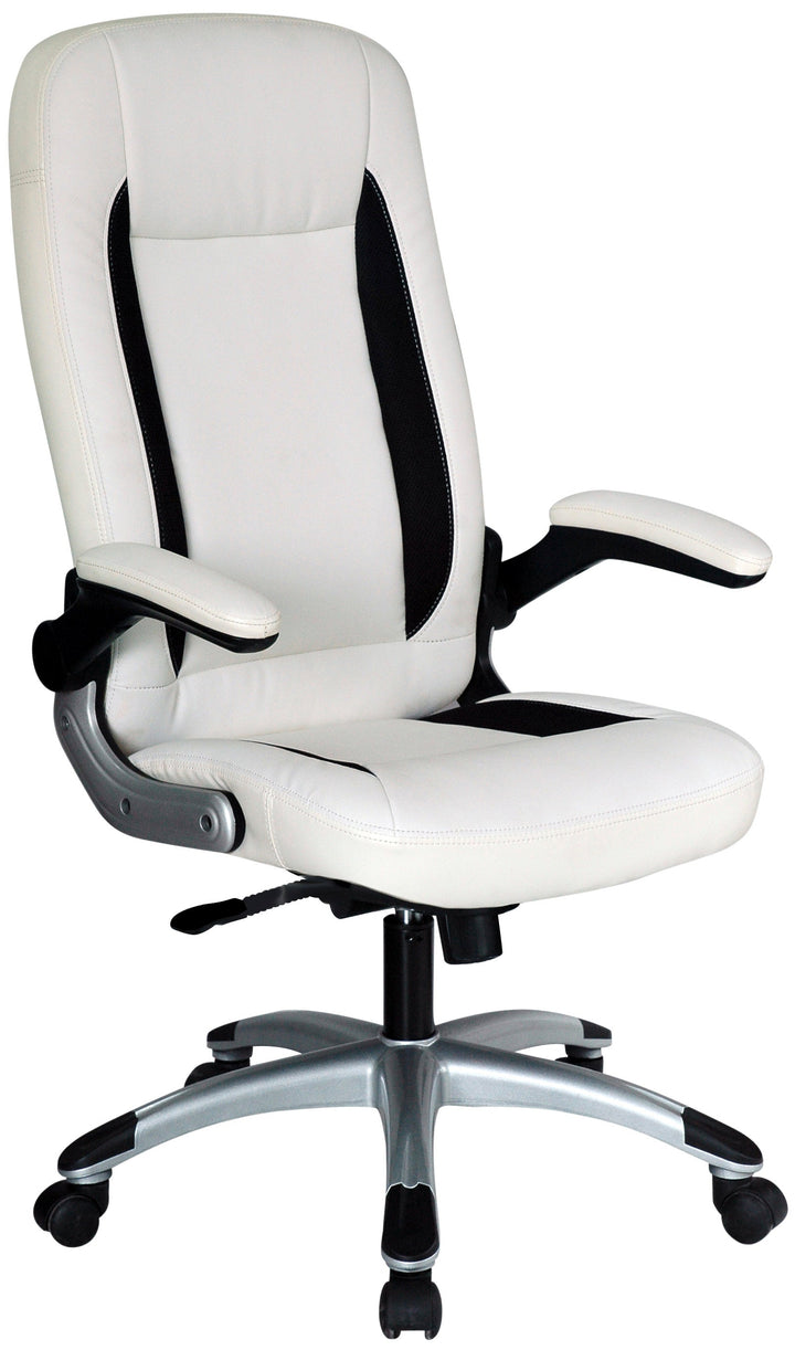 Fauteuil.dir pu/mesh blanc/noir