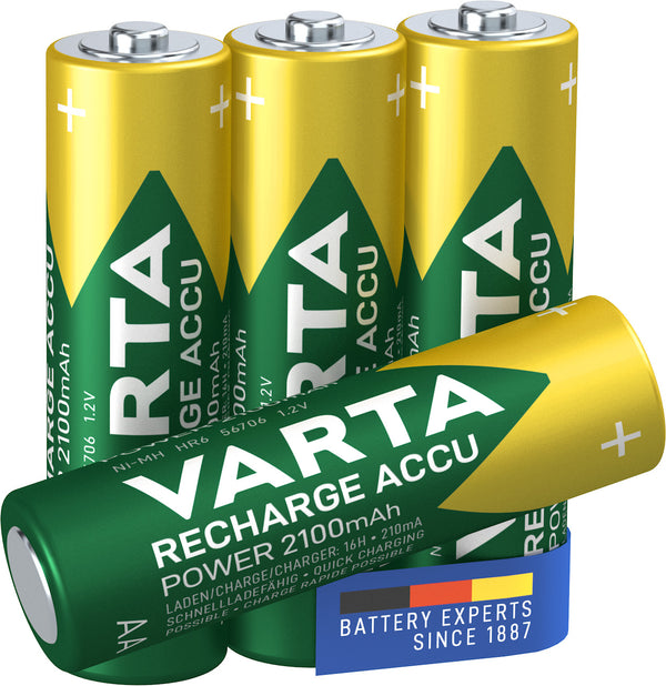 Piles rechargeables AA 2100mah - pack de 4