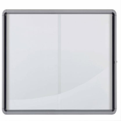 Vitrine d'affichage, porte coulissante, fond en métal, 18 feuilles A4,pour l'intérieur