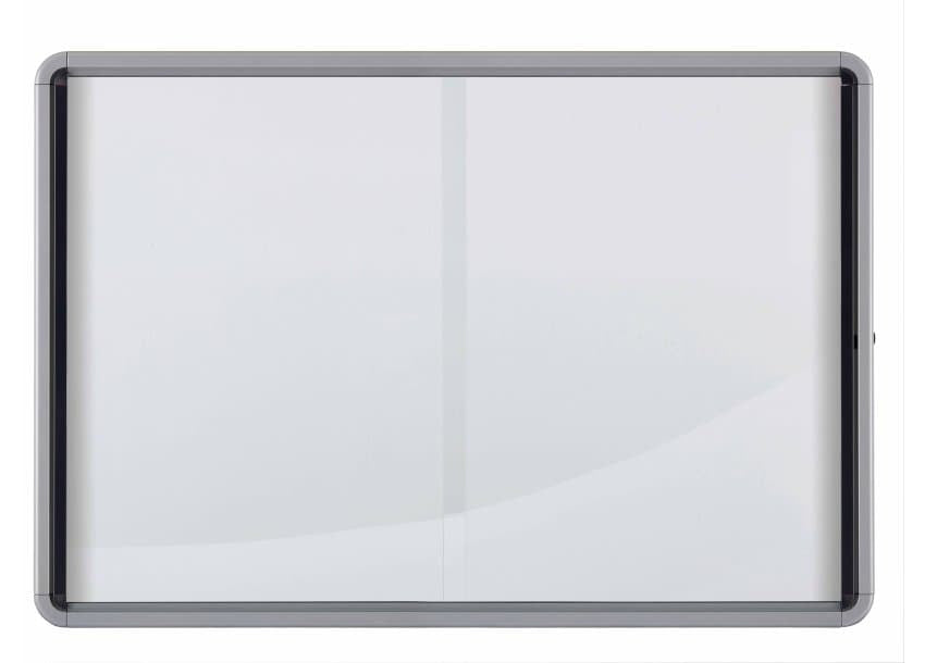 Vitrine d'affichage, porte coulissante, fond en métal, 18 feuilles A4,pour l'intérieur