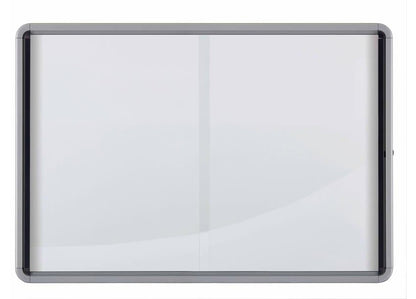 Vitrine d'affichage, porte coulissante, fond en métal, 18 feuilles A4,pour l'intérieur