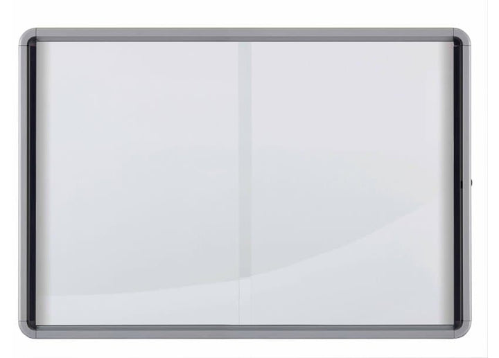 Vitrine d'affichage, porte coulissante, fond en métal, 18 feuilles A4,pour l'intérieur