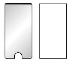 Porte-etiquette adhesif 35x102mm x12