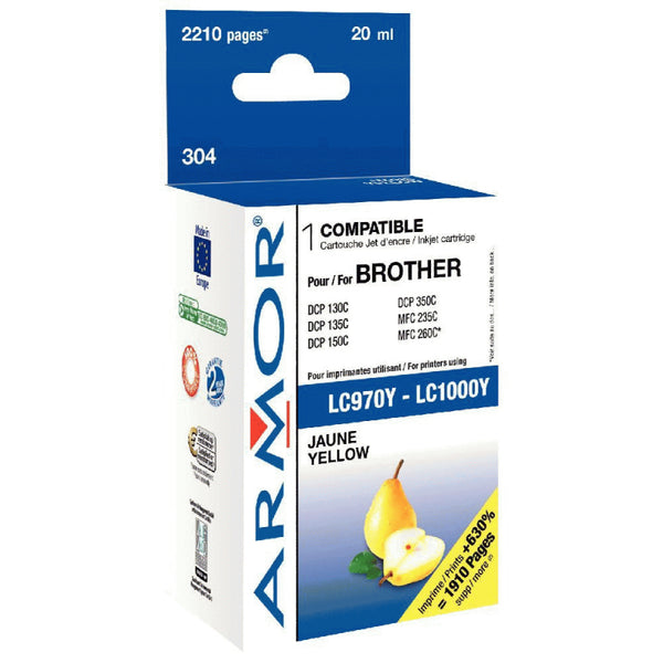 Cartouche Brother LC1000 Jaune - 2210P
