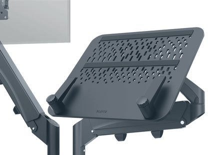 Bras écran double avec support pc - ergonomie optimale