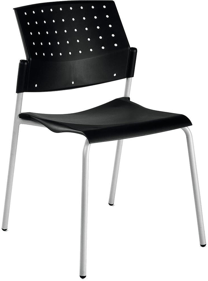 Sitek.kate chaise plastique noire