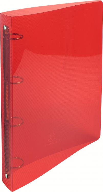 Classeur polypropylène 4 anneaux-30 a4 crystal col