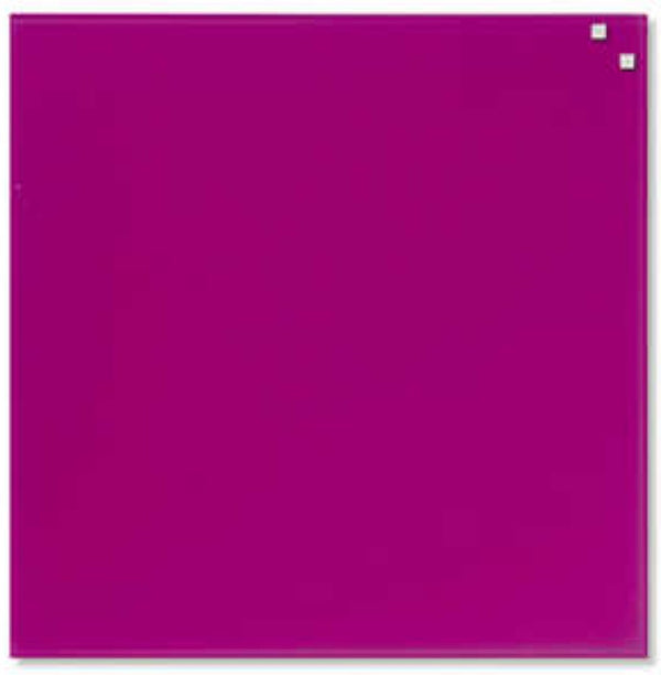 Tableau en verre rose 45x45cm