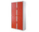 Armoire Haute à rideau easyoff h204 blanc / rouge