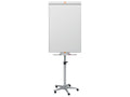 Chevalet tableau fond magnétique blanc mobile -70x100cm