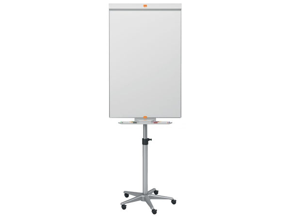 Chevalet tableau fond magnétique blanc mobile -70x100cm
