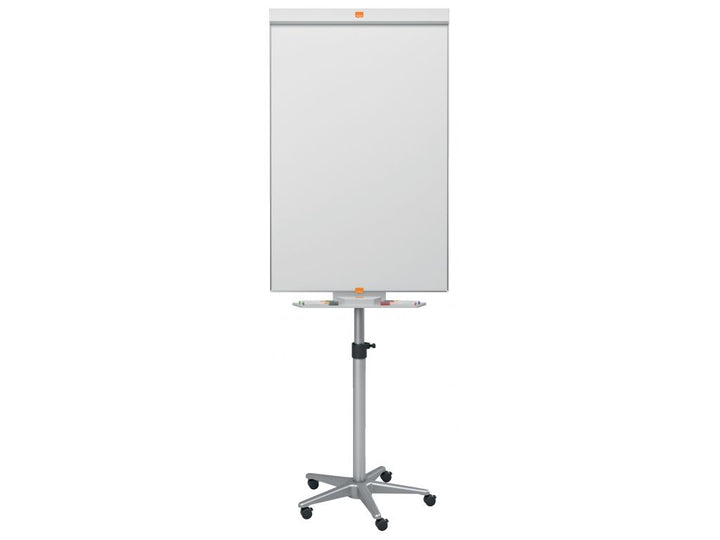 Chevalet tableau fond magnétique blanc mobile -70x100cm