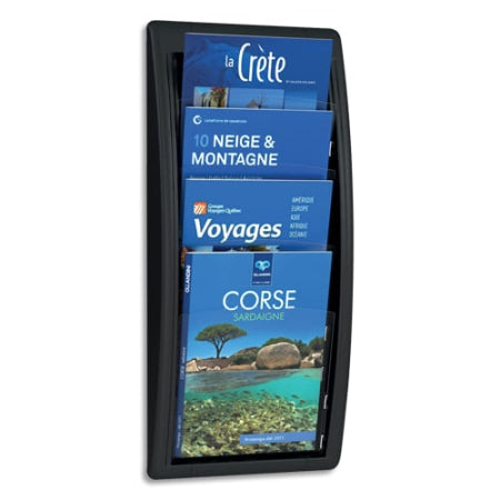 Porte-brochures mural A4 - 4 cases