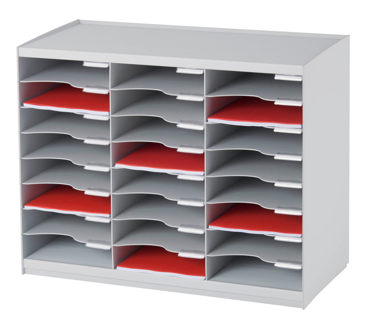 Trieur courrier 24 cases gris