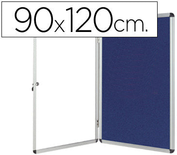 Vitrine affichage fond  feutrine 12 feuilles A4, pour l'intérieur