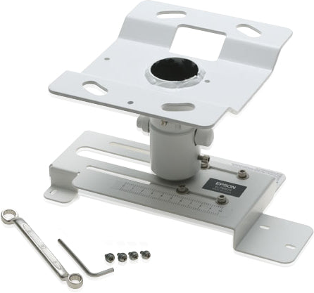 Support plafond vidéoprojecteur - réglable et blanc