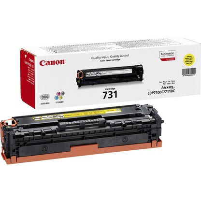 Cartouche toner Canon jaune 731 - 1500 pages