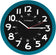 Horloge plastique 30cm bleu / noir