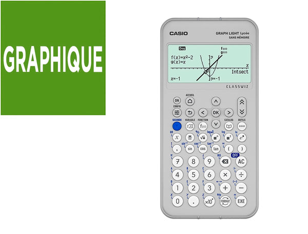 Calculatrice scientifique  Casio graph light blanche