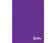 cahier couverture plastique 24x32 96p seyes-violet
