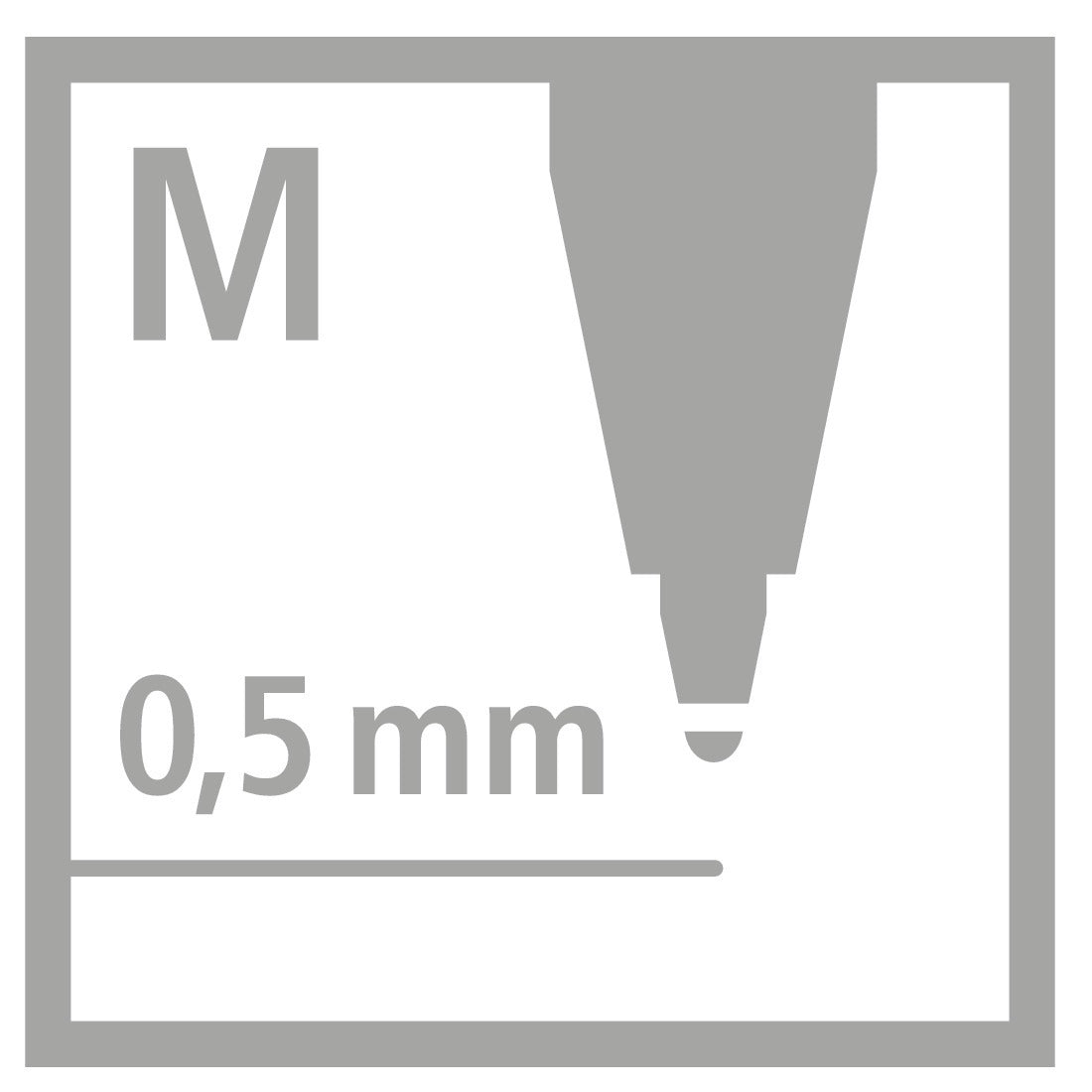 Stylo à bille rétractable 0.5 mm - écriture fluide