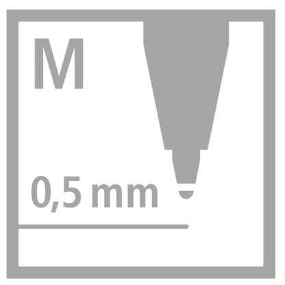 Stylo à bille rétractable 0.5 mm - écriture fluide