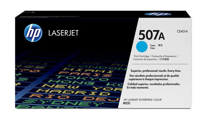 Cartouche toner HP 507a cyan - haute qualité d'impression