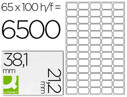 Étiquettes multi-usages 38.1x21.2 mm -boite de 100 feuilles  Adhésif permanent