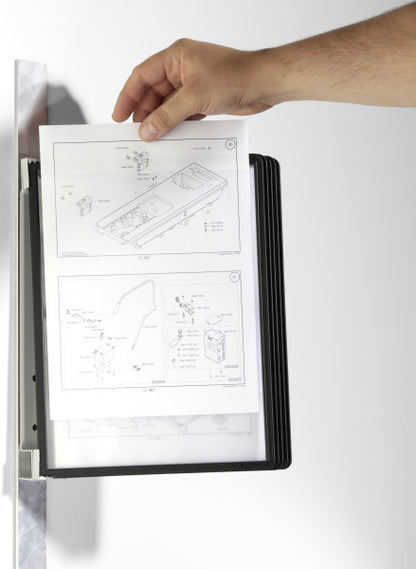 Support de présentation A4 VARIO MAGNET fixation magnétique avec 5 poches