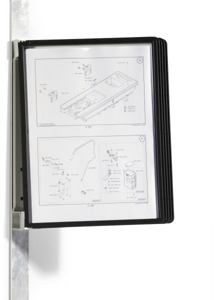 Support de présentation A4 VARIO MAGNET fixation magnétique avec 5 poches