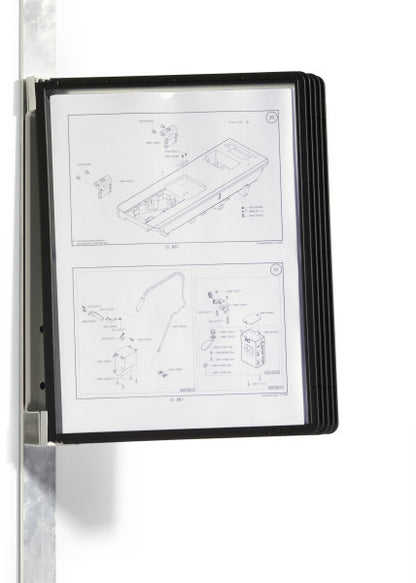 Support de présentation A4 VARIO MAGNET fixation magnétique avec 5 poches