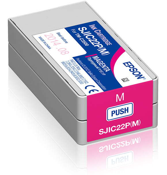 Cartouche magenta pour epson tm-c3500 - encre à pigments