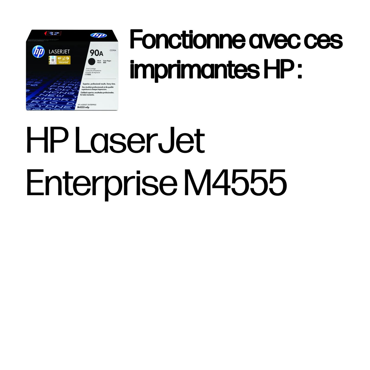 Cartouche toner HP ce390a - rendement 10 000 pages