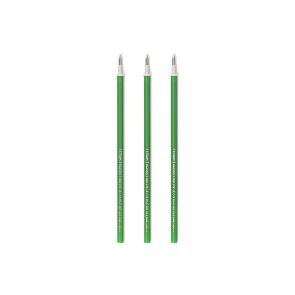Recharges stylo legami effaçable - pointe 0,7 mm, vert pack de 3