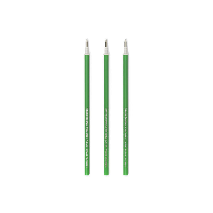 Recharges stylo legami effaçable - pointe 0,7 mm, vert pack de 3